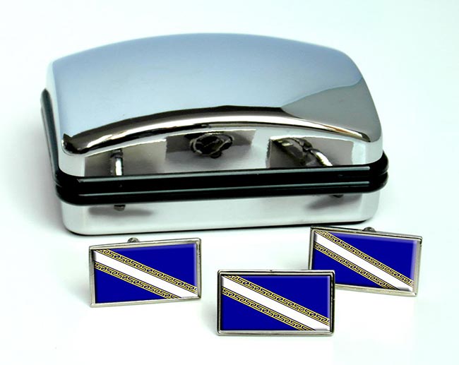 Champagne-Ardenne (France) Flag Cufflink and Tie Pin Set