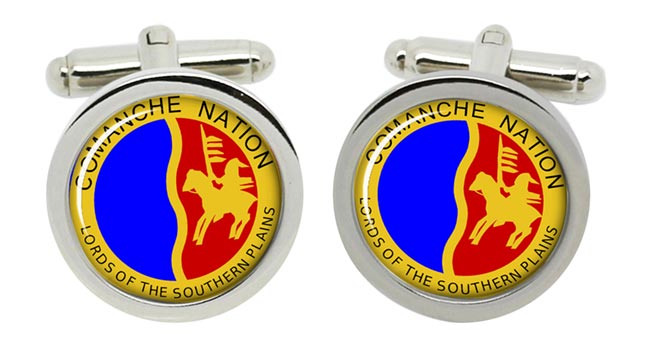 Comanche Nation (Tribe) Cufflinks in Chrome Box