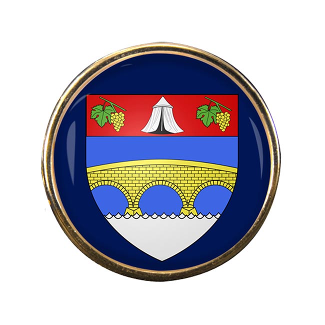 Courbevoie (France) Round Pin Badge