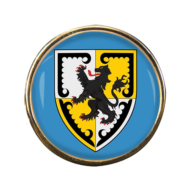 Denbighshire Round Pin Badge