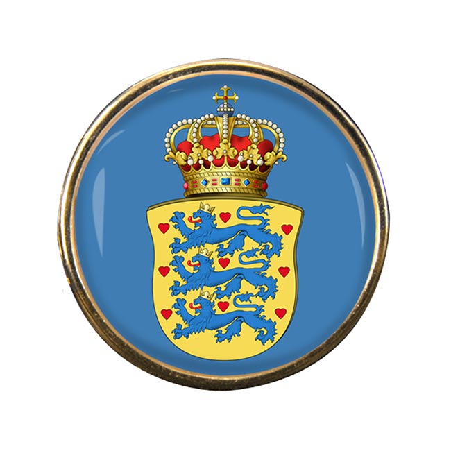Kingdom of Denmark Round Pin Badge