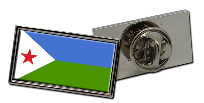 Djibouti Flag Pin Badge