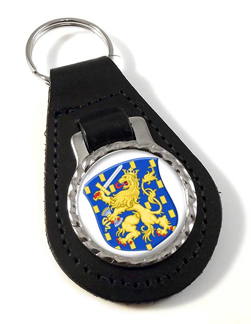 Groot Rijkswapen (Netherlands) Leather Key Fob