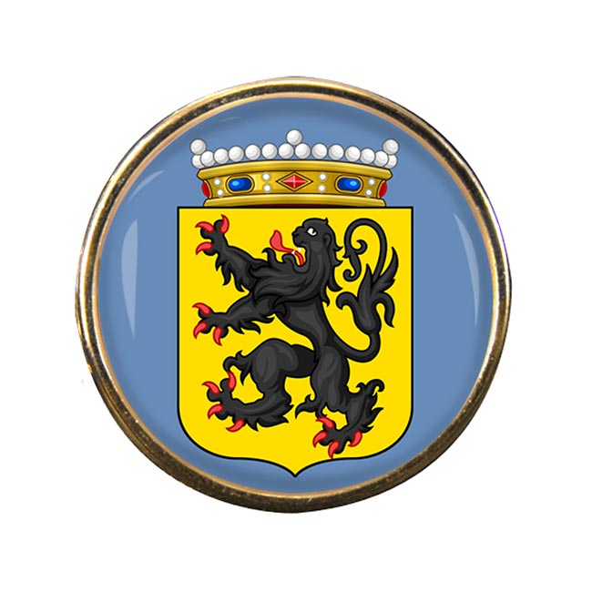 Oost-Vlaanderen (Belgium) Round Pin Badge