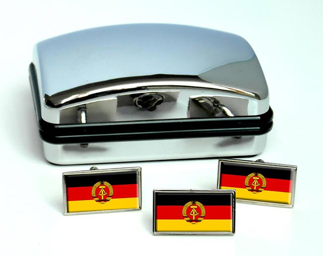 Ostdeutschland (East Germany) Flag Cufflink and Tie Pin Set