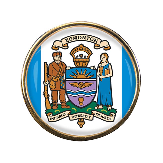 Edmonton (Canada) Round Pin Badge