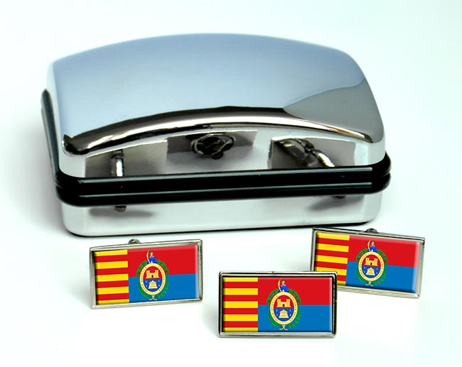 Elche (Spain) Flag Cufflink and Tie Pin Set
