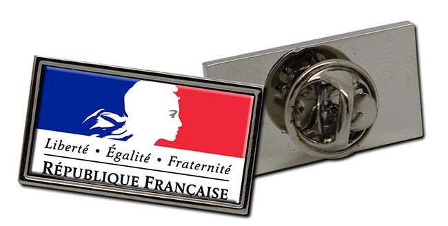 Republique francaise (France) Flag Pin Badge