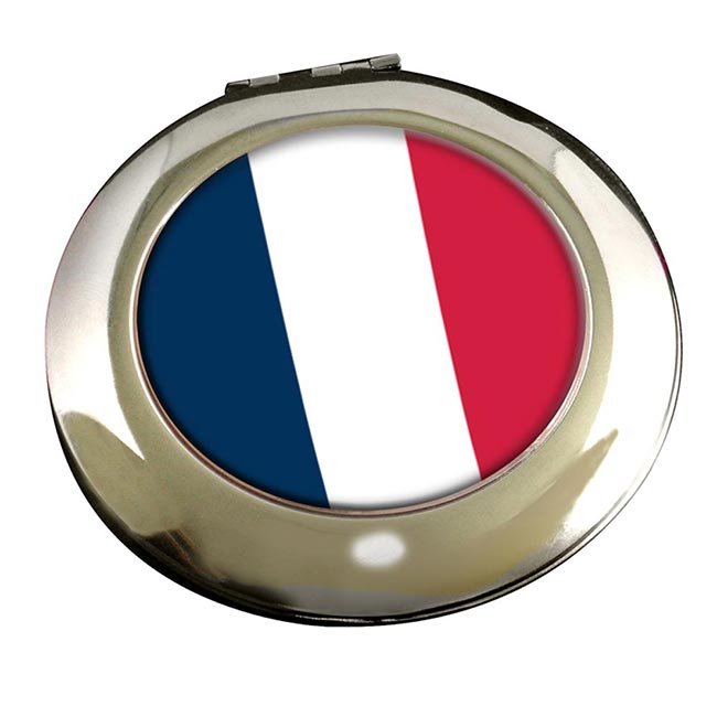 France (Flag) Round Mirror