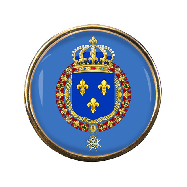Les grandes armes de France Round Pin Badge