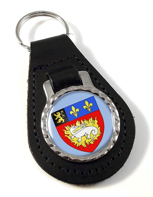 Le Havre (France) Leather Key Fob