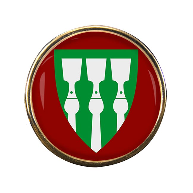 Hedmark (Norway) Round Pin Badge