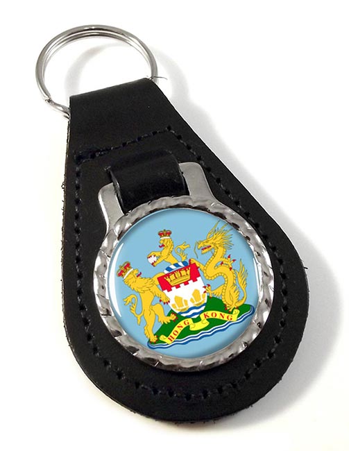 British Hong Kong Leather Key Fob