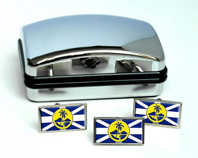 Lord Howe Island Flag Cufflink and Tie Pin Set