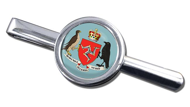 Isle of Man Coat of Arms Round Tie Clip