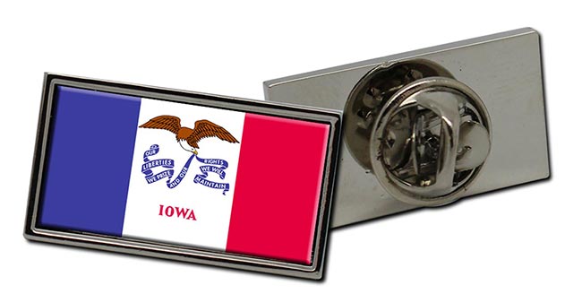 Iowa Flag Pin Badge