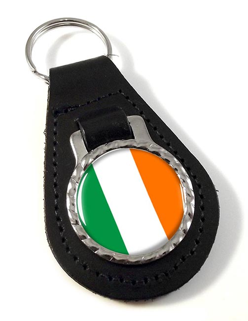 Ireland Eire Leather Key Fob