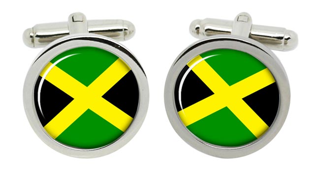 Jamaica Cufflinks in Chrome Box