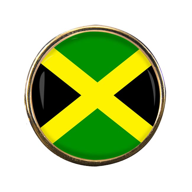 Jamaica Round Pin Badge