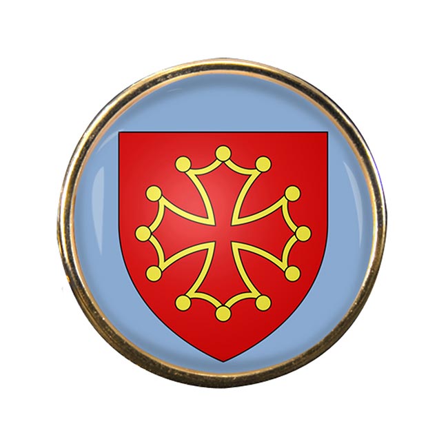 Languedoc et Midi-Pyrenees (France) Round Pin Badge