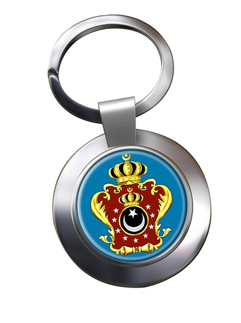 Libya King's Crest Metal Key Ring