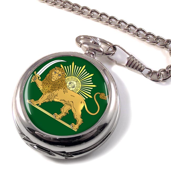 Lion and the Sun Iran Pocket Watch