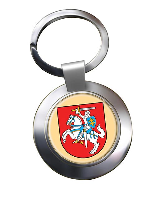 Lithuania Lietuva Metal Key Ring