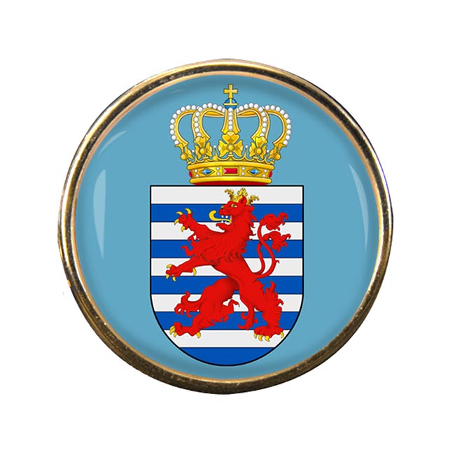 Grand-Duche de Luxembourg Round Pin Badge