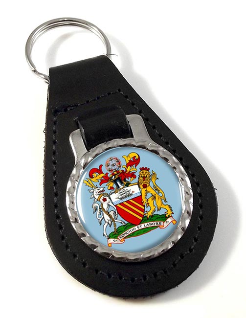 Manchester (England) Leather Key Fob