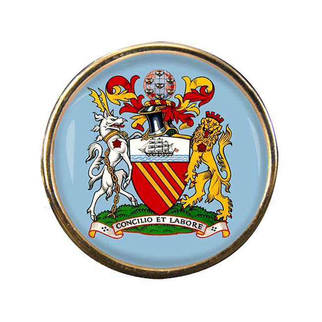 Manchester (England) Round Pin Badge