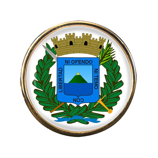 Montevideo Round Pin Badge