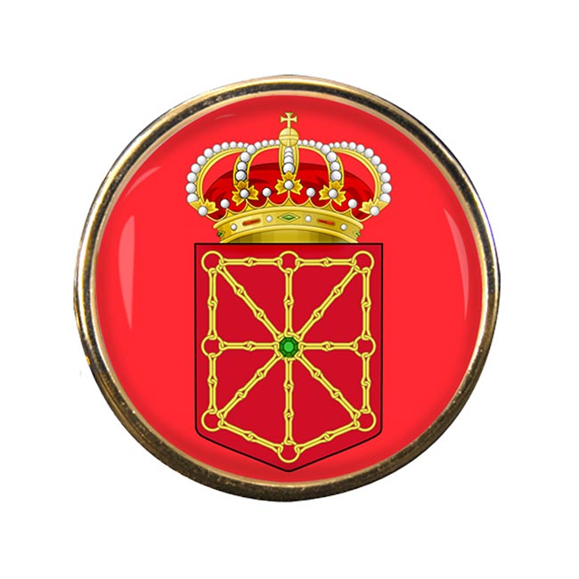 Navarre Navarra (Spin) Round Pin Badge