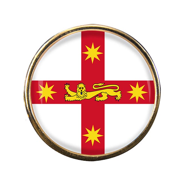 New South Wales Australia Round Pin Badge
