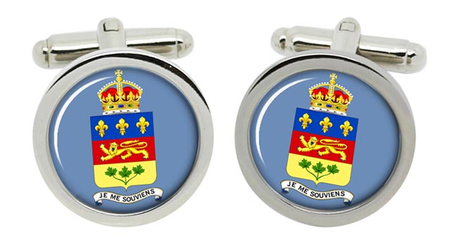 Quebec Province (Canada) Cufflinks in Chrome Box