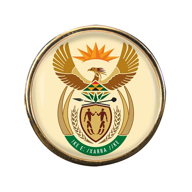 UK Gift Shop Crest (South Africa) Round Pin Badge