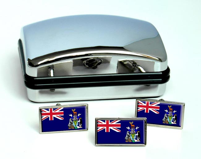 South Georgia and the South Sandwich Islands Flag Cufflink and Tie Pin Set