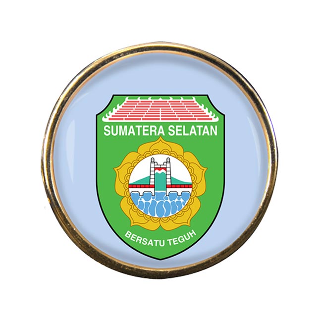 Sumatera Selatan (Indonesia) Round Pin Badge
