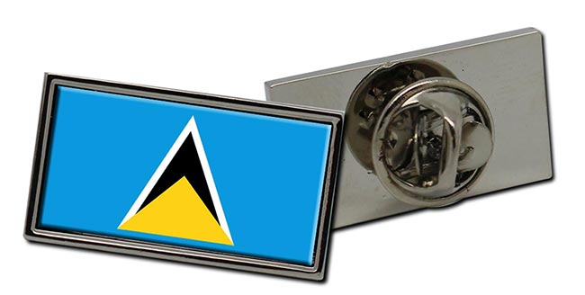 Saint Lucia Flag Pin Badge