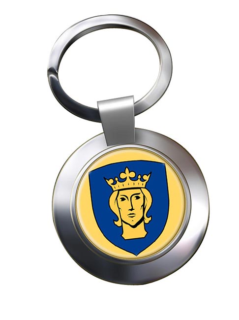 Stockholm (Sweden) Metal Key Ring