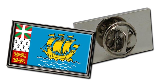 Saint-Pierre-et-Miquelon Flag Pin Badge