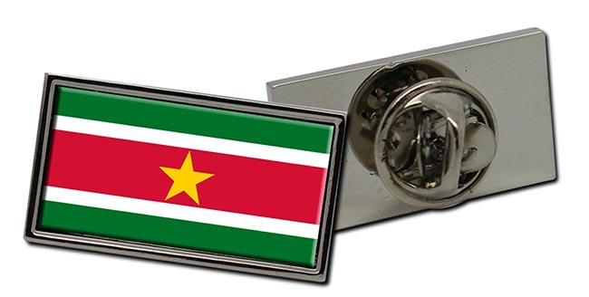Suriname Flag Pin Badge