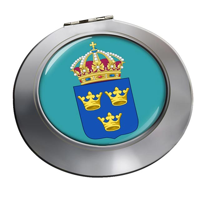 Sveriges riksvapen (Sweden) Round Mirror
