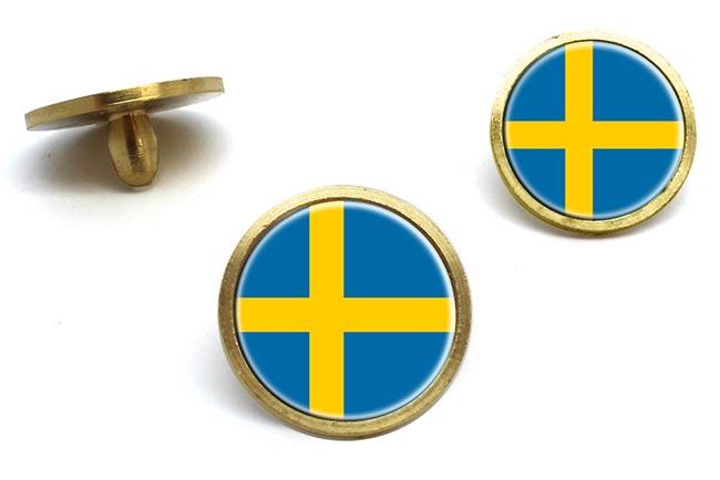 Sweden Sverige Golf Ball Marker