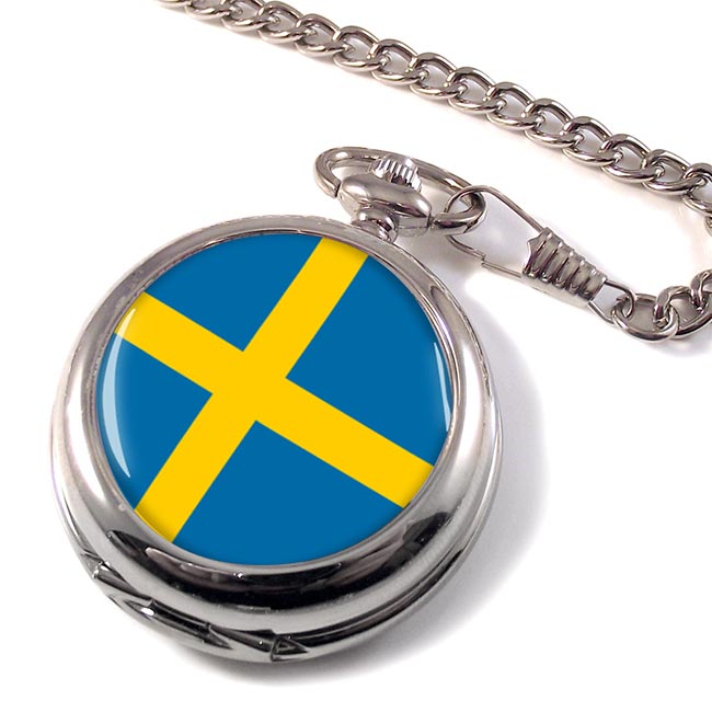 Sweden Sverige Pocket Watch