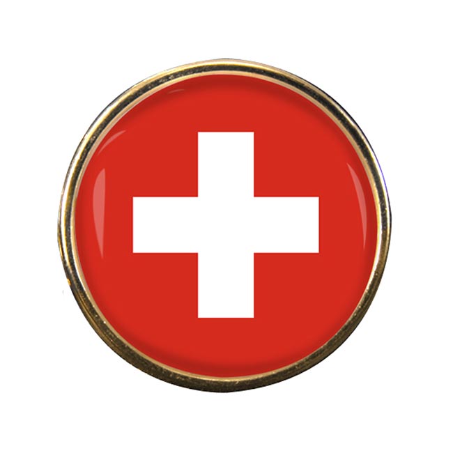 Switzerland (Schweiz) Round Pin Badge
