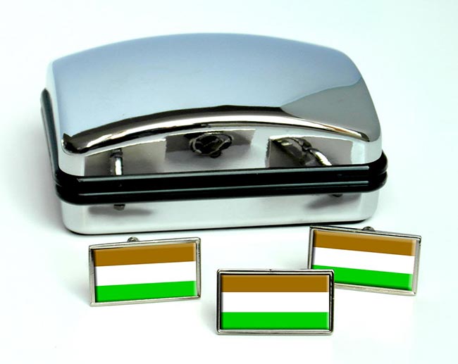 Transkei (South Africa) Flag Cufflink and Tie Pin Set