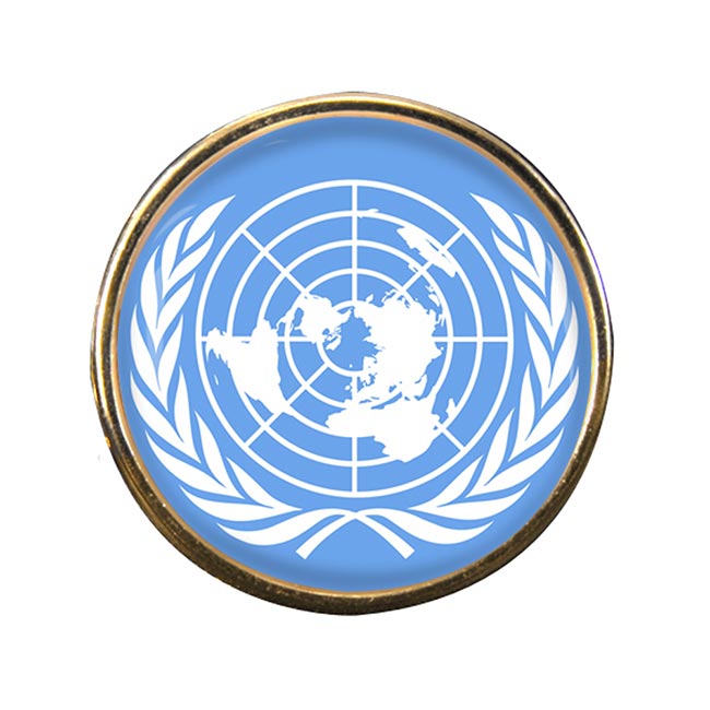 United Nations Round Pin Badge