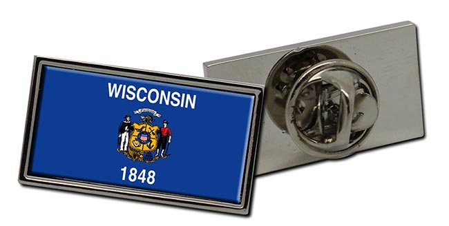 Wisconsin Flag Pin Badge