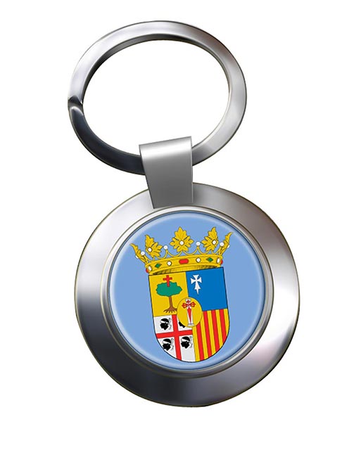 Zaragoza (Spain) Metal Key Ring