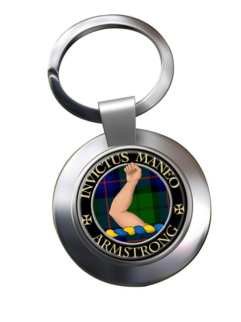 Armstrong Bare Scottish Clan Chrome Key Ring